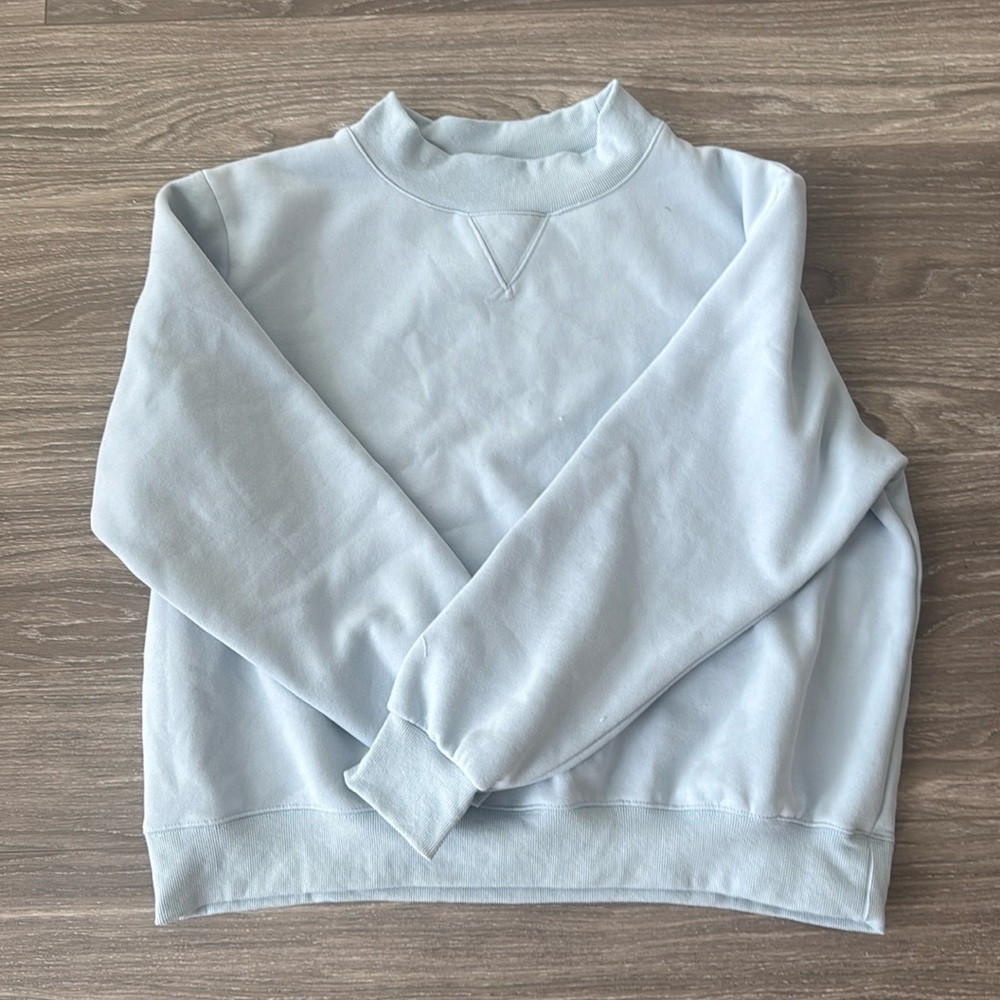 Parke baby blue mockneck